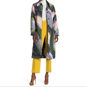 Diane Von Furstenberg Patina Oversized Trench